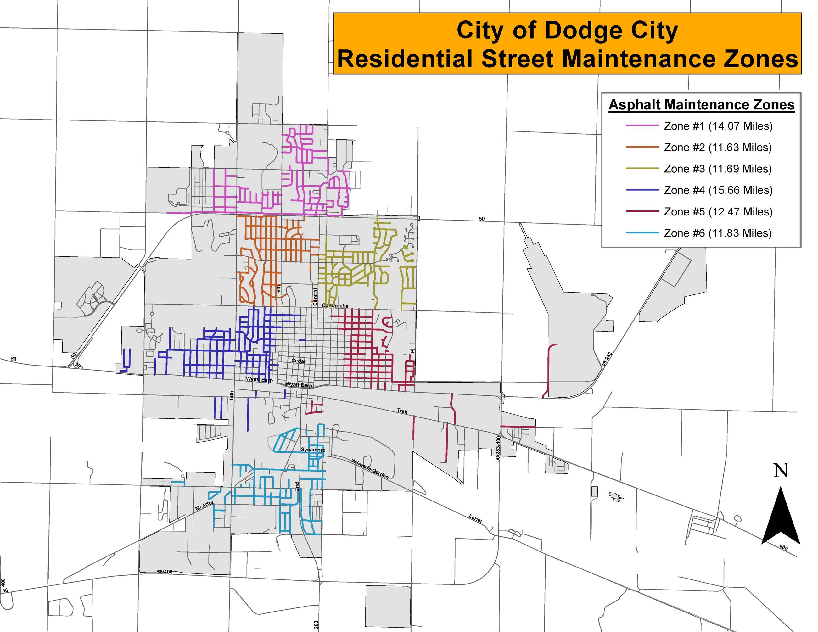 Asphalt Maintenence Zones 2022