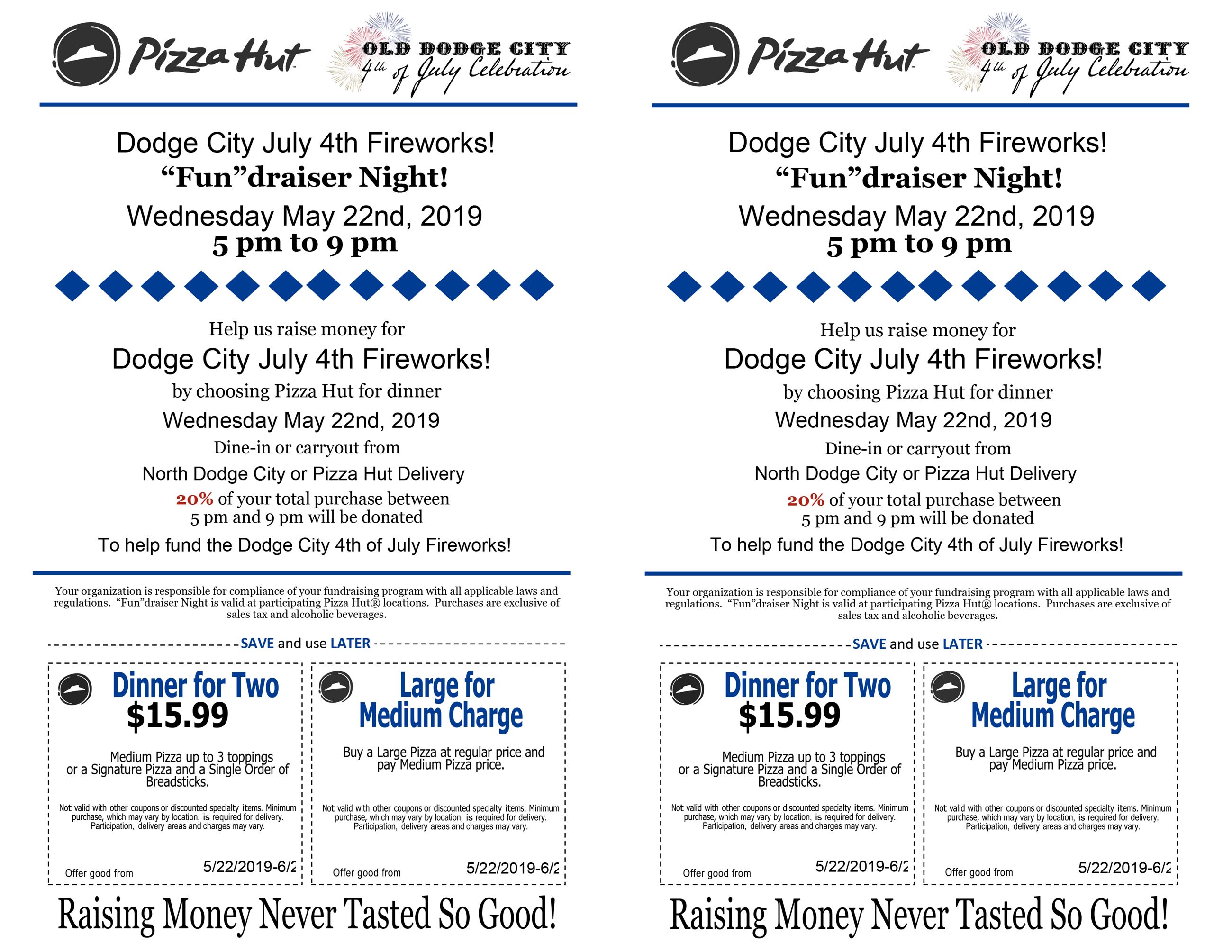 Pizza Hut Fundraiser 2019